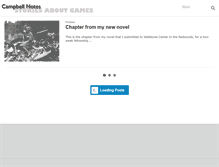 Tablet Screenshot of campbellnotes.com